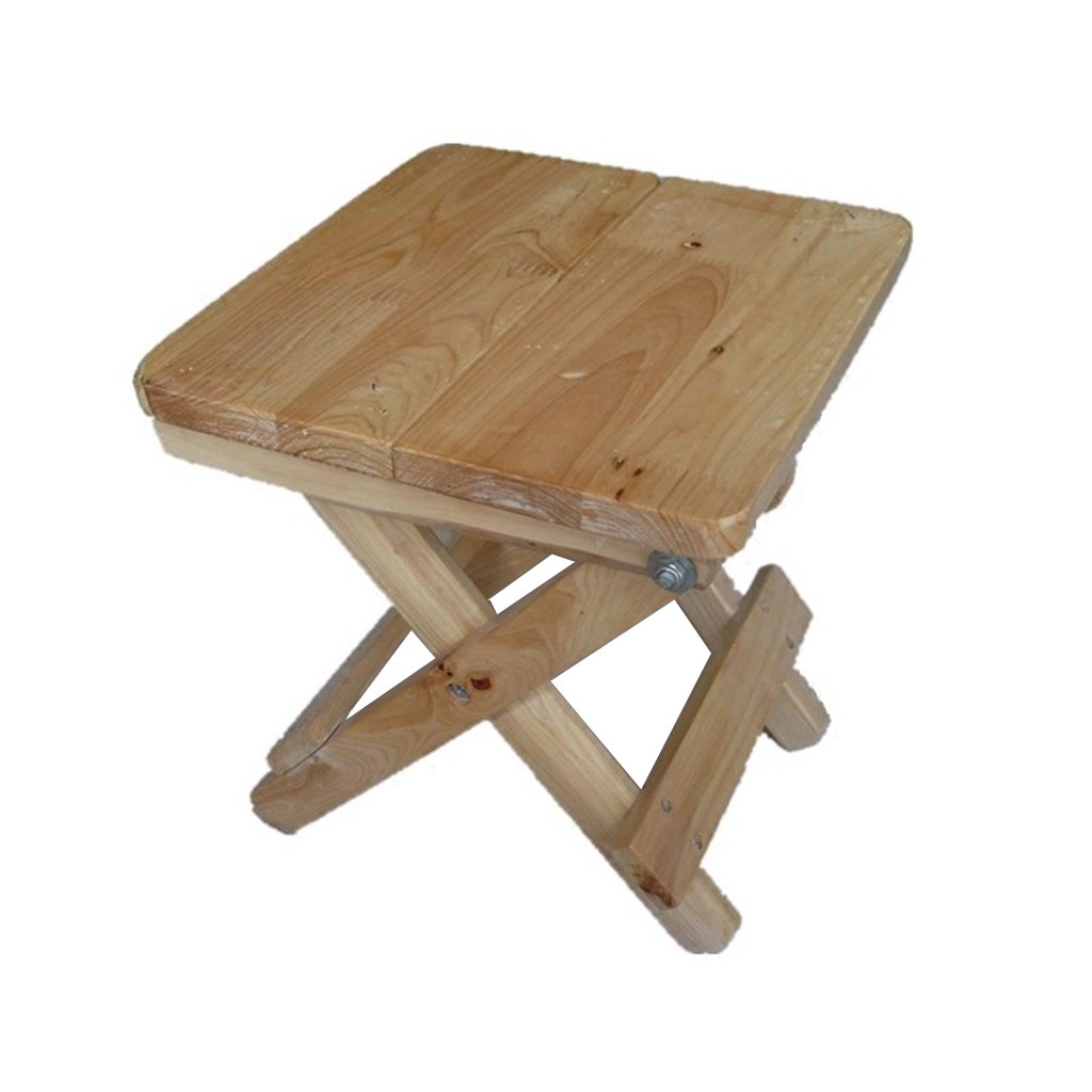 FJXLZ® Shower stool, Collapsible Portable Waterproof Non-slip Outdoor Wooden bench Bathroom Bathing stool Detachable, lightweight