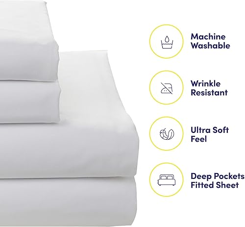 Miniatura 3 de Sweet Home Collection Juego de edredón de 7 piezas de color sólido para todas las estaciones, manta alternativa de plumón suave y lujosas sábanas de