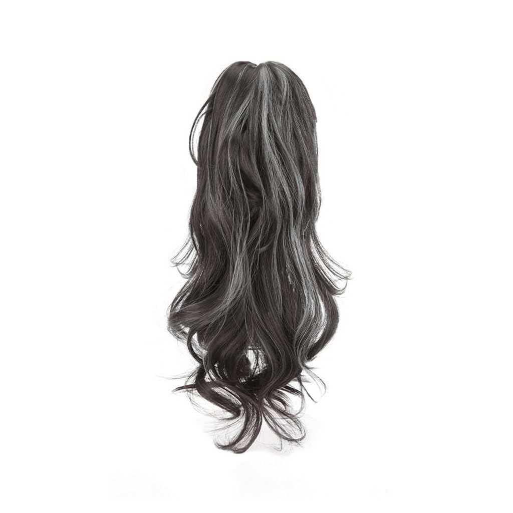 GSOUL Hair Bun Pieces for Women Synthetic Hair Bun Wig Female Long Dyed Color Ponytail Braid Sweet Cool Claw Clip Style High