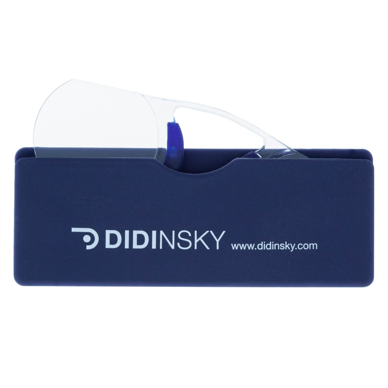 DIDINSKY Gafas de lectura sin patillas graduadas para hombre y mujer transparentes. Gafas de presbicia ultraligeras retro o vintage para vista cansada. 6 colores y 5 graduaciones – POMPIDOU
