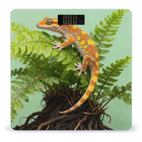 Báscula digital Crested Gecko para baño 400 lb miniatura 1