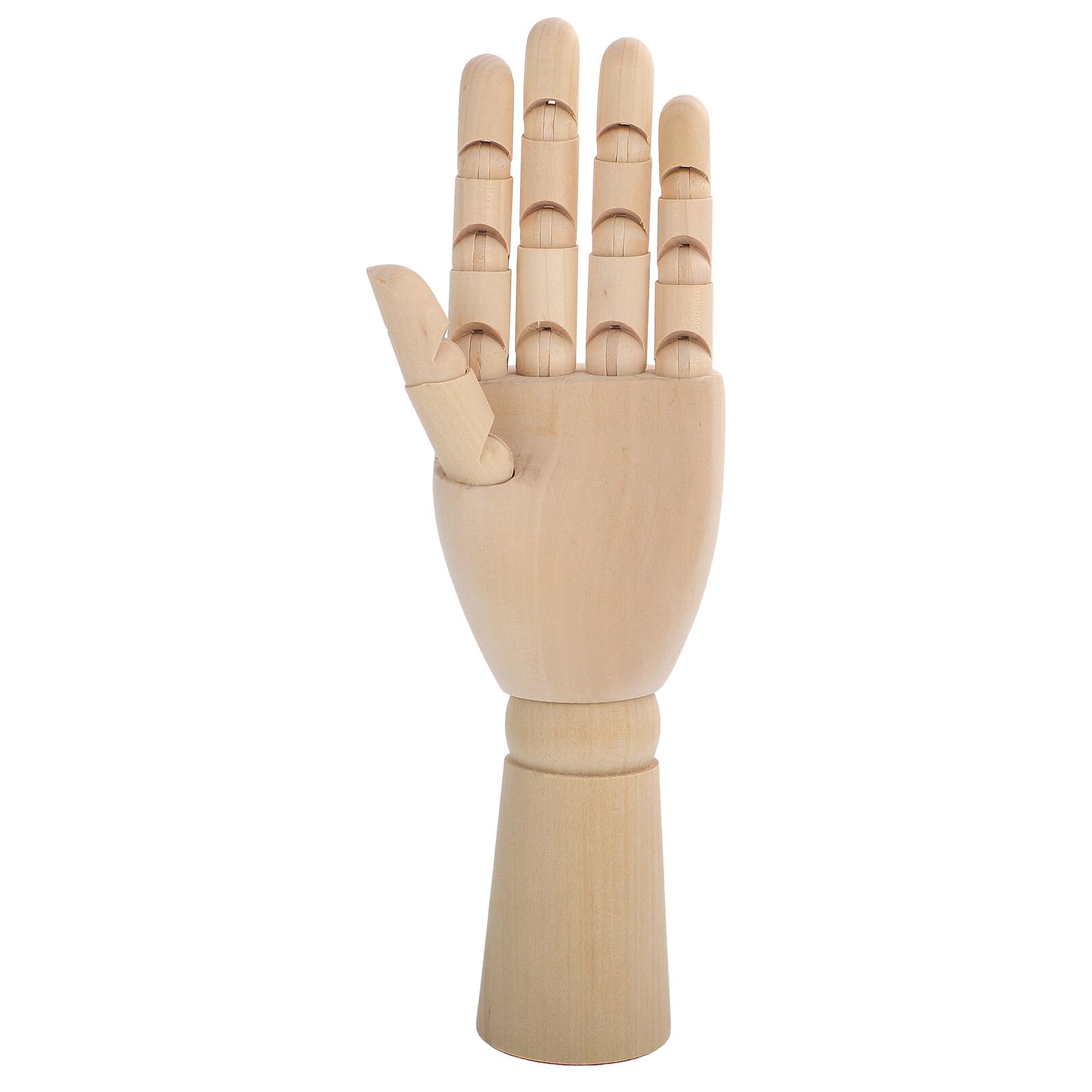 Healeved Holzhandmodell 30cm mit Flexiblen Gelenken Bewegliche Finger Zeichenhand für Comic Skizzen und Künstlerbedarf