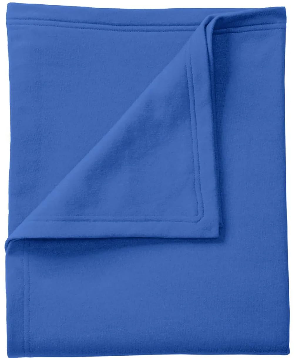Port & Company Core Fleece Sweatshirt Blanket-BP78-Royal.