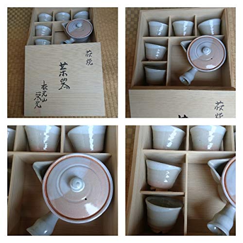 萩焼 急須 ◎萩◎松光山◎栄光◎急須◎湯呑みセット◎未使用◎ 煎茶器