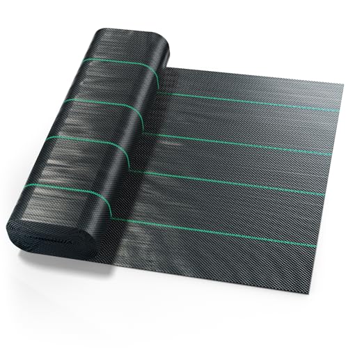 Velway Malla Antihierbas Jardin 3x10M - 100g/m² Tela para Control de maleza para Huerto Tejido Permeable al Agua Estabilización Rayos UV Barreras contra Malezas
