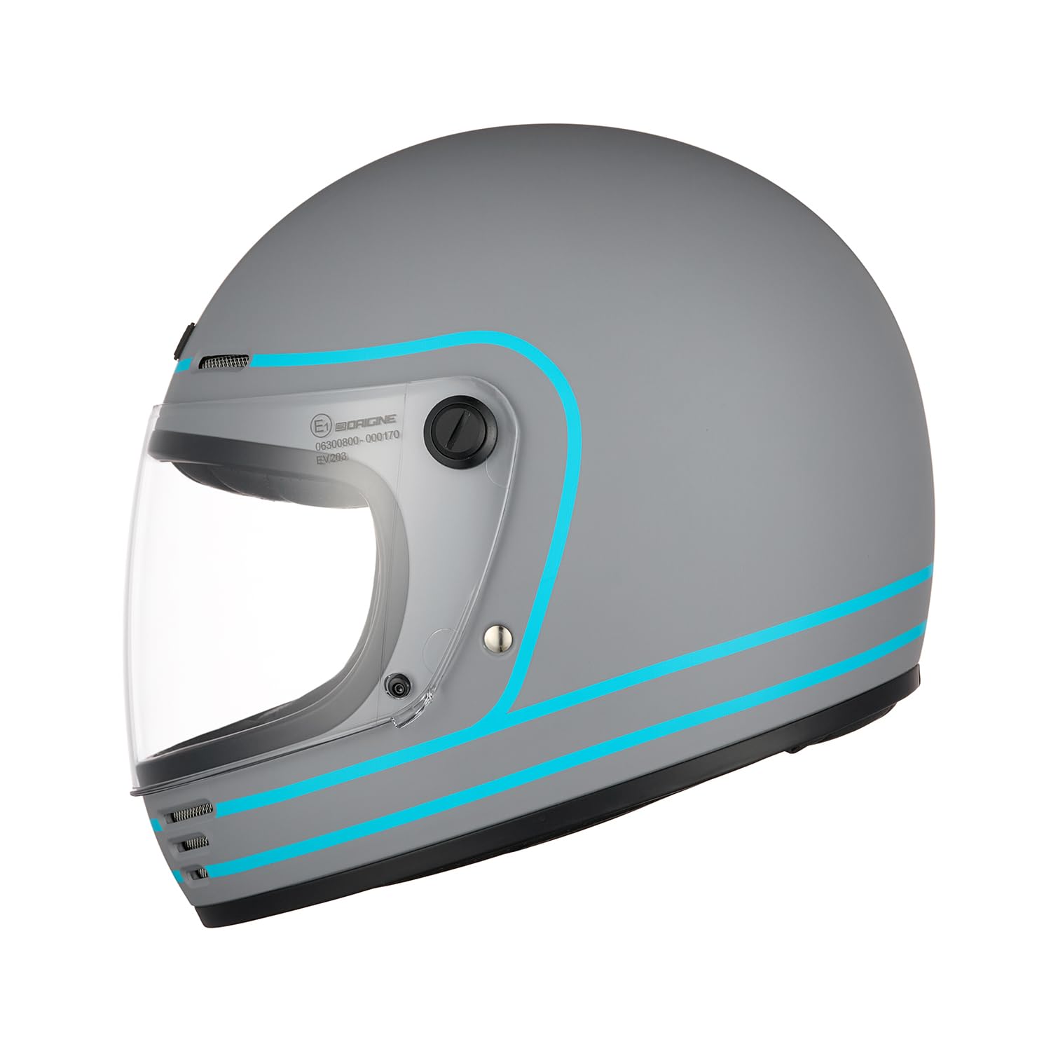ORIGINE Integralhelm Motorradhelm Vintage Retro Helm mit Visier ECE