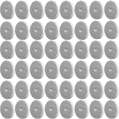 Image of RUPES 85mm Pack of 48 White D-A Ultra-FINE Microfiber Polishing Pads | Compatible with 3 inch Backing Plate | Enhances Final Finish & Gloss | Reduces Extremely Fine Micro-Marring and Swirl Markings
