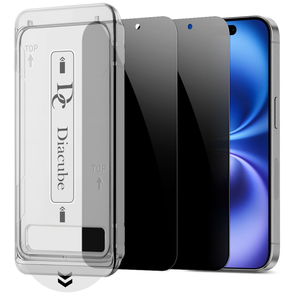 Protecteur écran confidentialité iPhone 16 pour transports et bureau