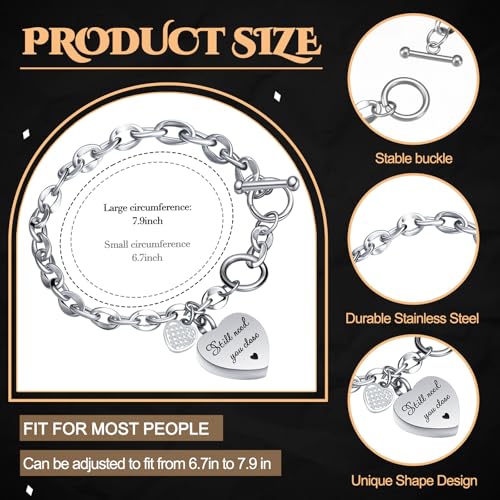 3 Pack Urn Bracelet for Ashes Cremation Ashes Bracelet Memorial Rhinestones Jewelry Heart Locket Holder with Different Words Stainless Steel Urns Bangle Keepsake for Women Men2