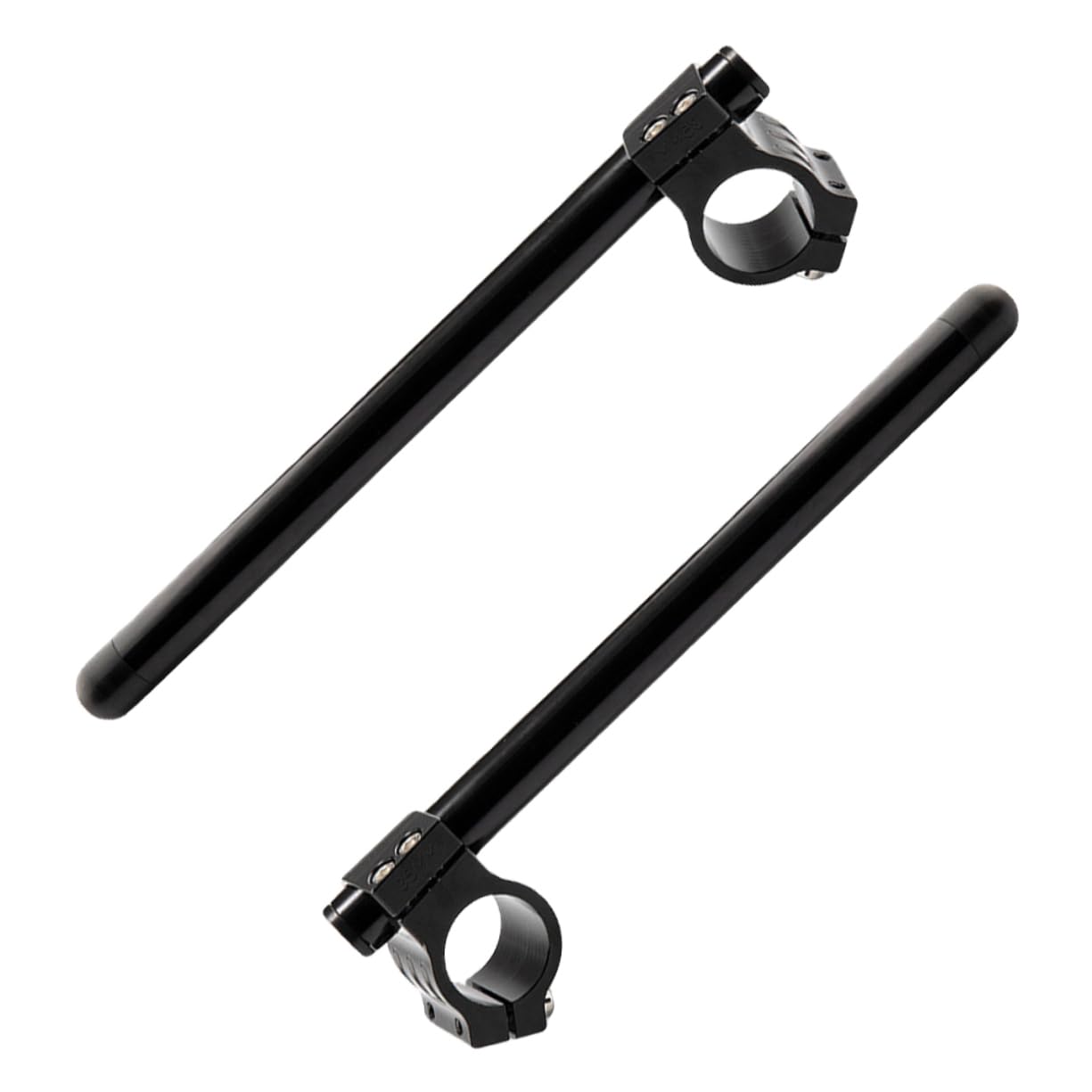 SOLUSTRE Bracelets de Guidon Cnc en Alliage D'aluminium Noir, Remplacement Direct, pour Fourche 41mm, Moto