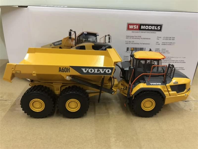 Miniatura 4 de para WSI para VOLVO A60H Volquete Mina Volquete Cubo 1/50 DIECAST Camión Pre-construido Modelo
