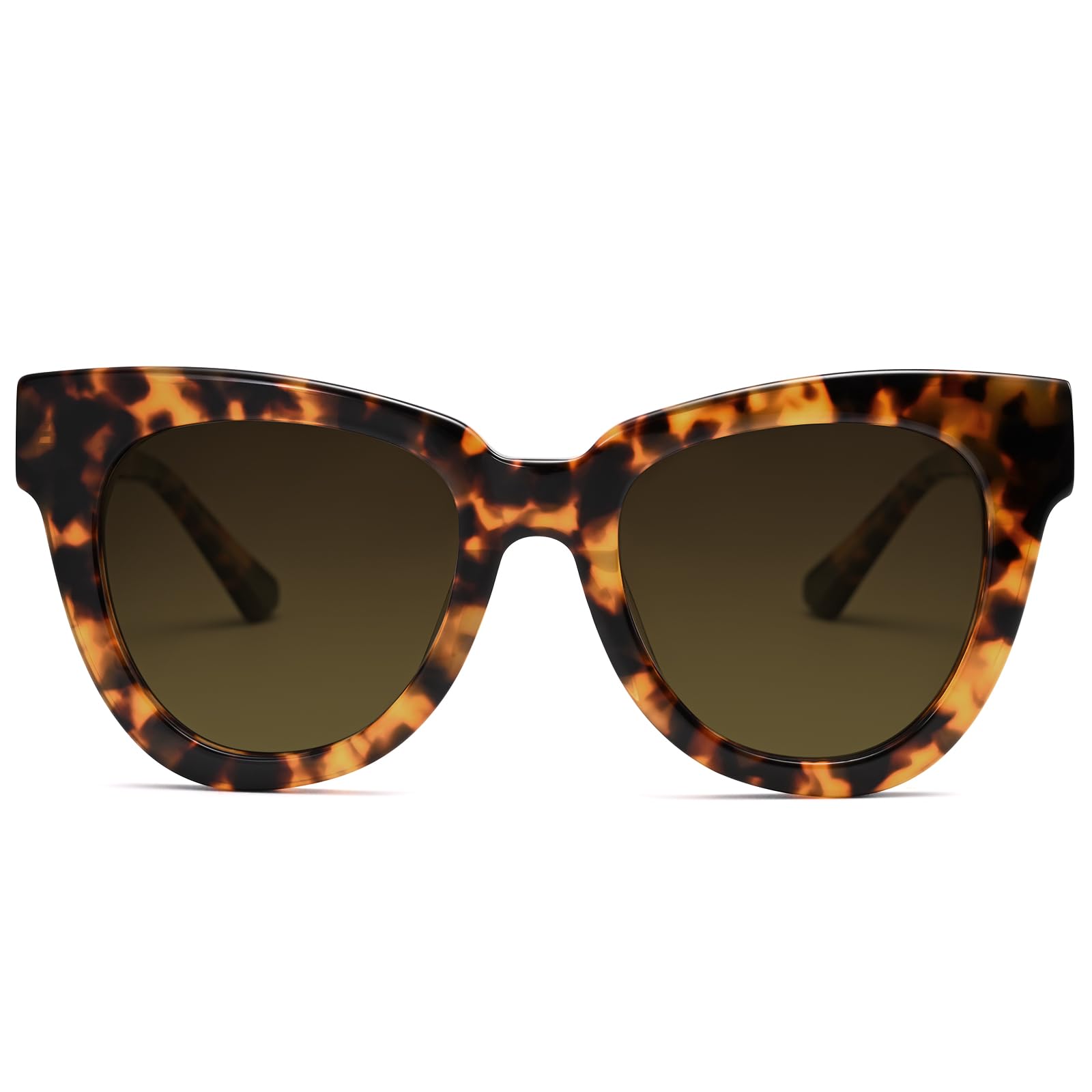 Dollger Retro Cat Eye Sunglasses Women Men Vintage Square Tortoise Shell Fashion Cateye Sunglasses