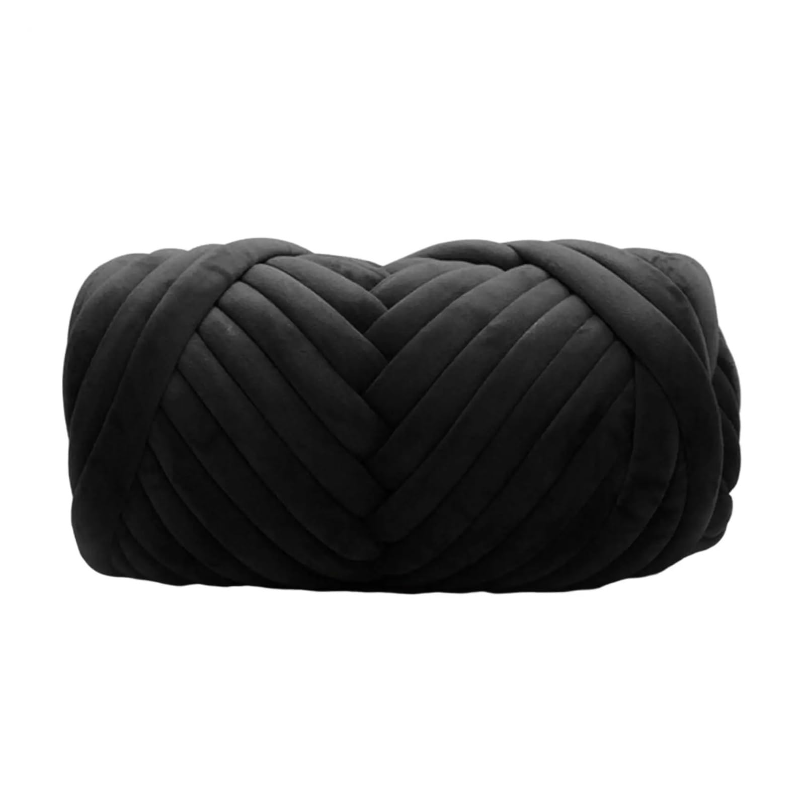 Grove wol voor breien 300g, grof garen gehaakte deken DIY grove wollen deken ijsstrips verdikt geen bal geen haaruitval, handwas wasbaar in de machine (2,5 cm dikke lengte 18 M) (maat: donkergrijs