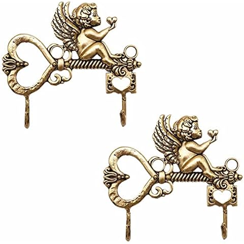 JfwuHap Coat Hooks for Wall, 2Pcs Cupid Wall Hooks Decorative Creative Tiger Coat Hooks/Heavy Hook, Hooks Mounted for Coat, Bag, Towel, Key, Hook Rack, Hanging Coats Bathroom Entryway Cover