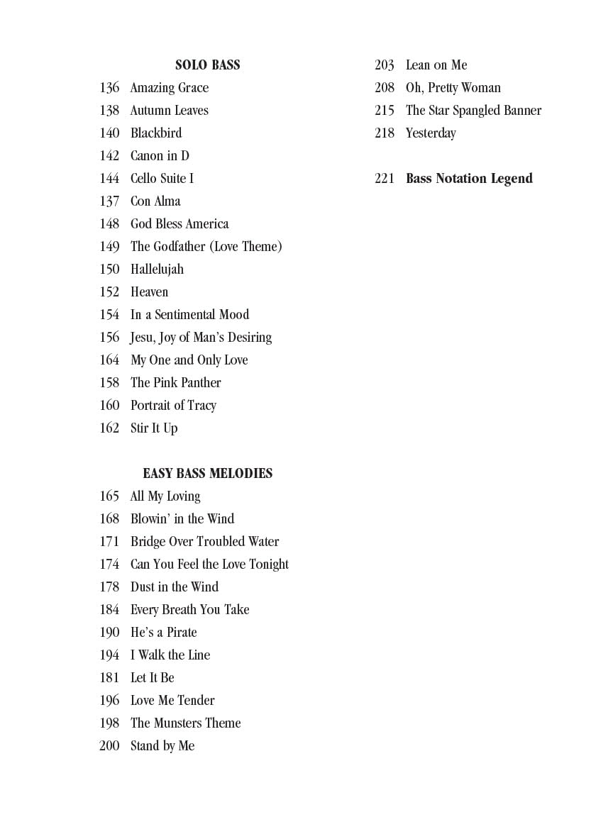 The Ultimate Bass Songbook | Noten und Tabulatur für Bassgitarre | Notenbuch mit 70 klassischen Songs mit originalgetreuen Transkriptionen und ... Easy Bass Melodies (GUITARE BASSE)