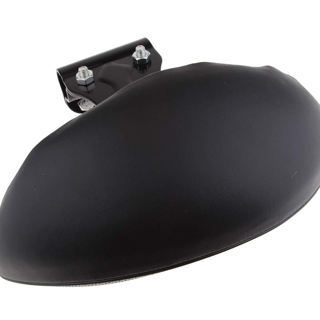 Dossier réglable pour moto, coussin en PU – Ajustement universel – Noir