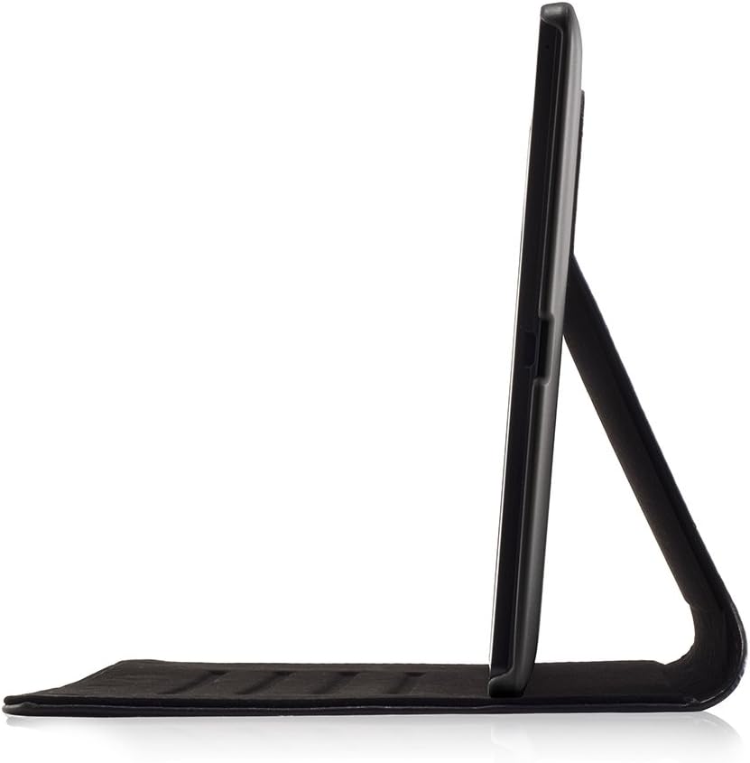 Devicewear Slim Google Nexus 9 Case Slim Vegan Leather Case with Six Position Flip Stand and On/Off Switch, Black (RDG-GN9-BLK)