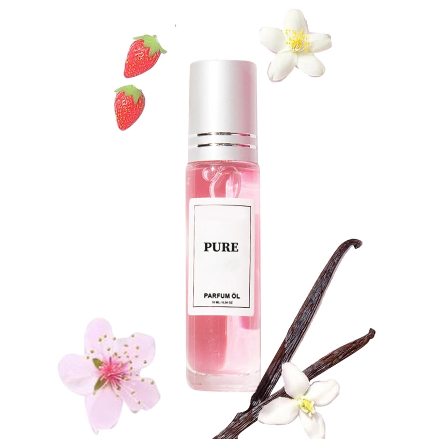 Pheromone Perfume Woman, 2025 Pheromone Perfume Original Women, Roll-On Pheromone Fragrances Woman, Enhanced Scents Pheromone Perfume (Strawberries)