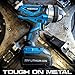 Neiko 10878A 1/2-Inch-Drive High-Torque Cordless Electric Impact-Wrench Kit with 20-Volt Lithium-Ion Charging Battery and 4 1/2-Inch-Drive Sockets