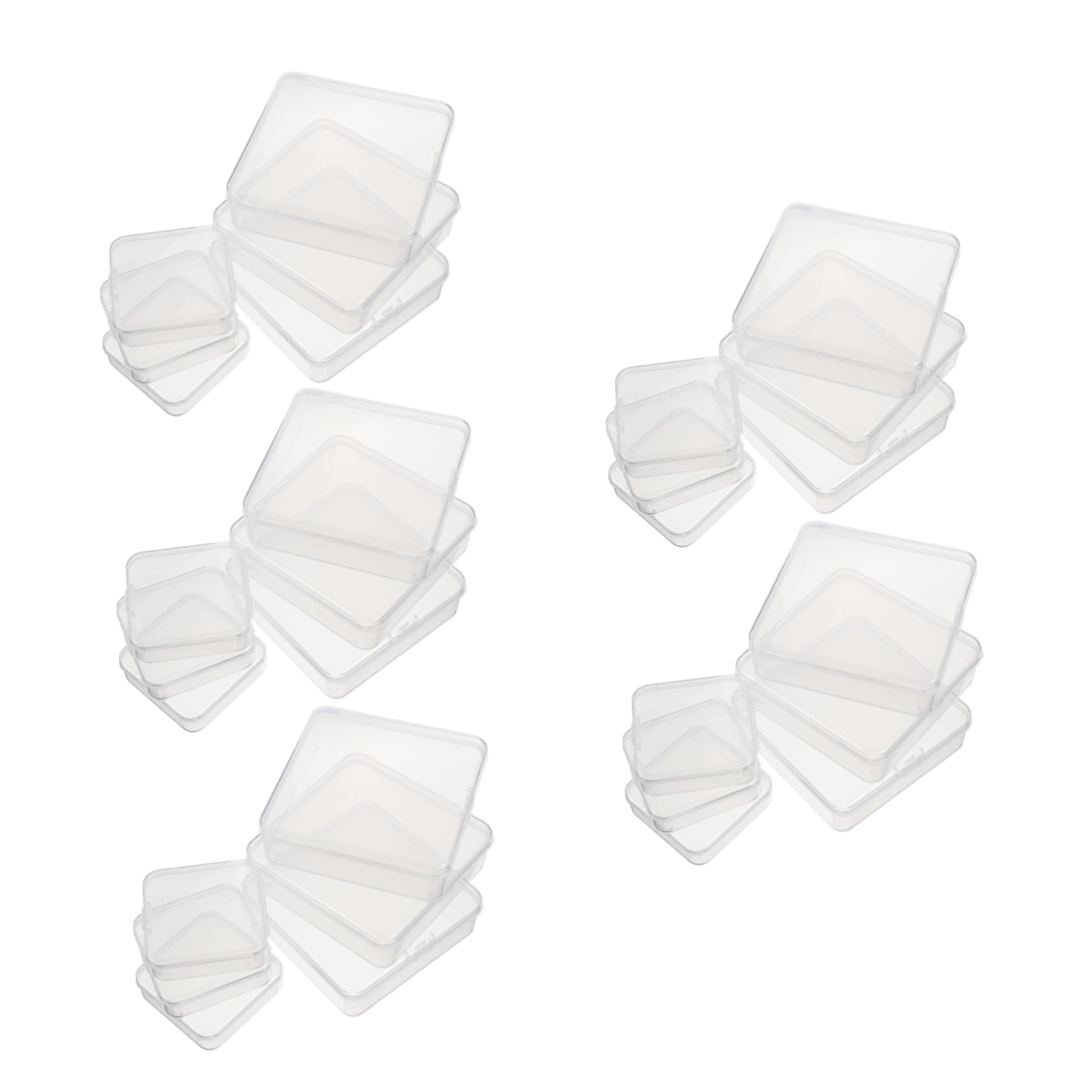 Petit récipient en plastique transparent Angoily pour perles, bijoux et artisanat
