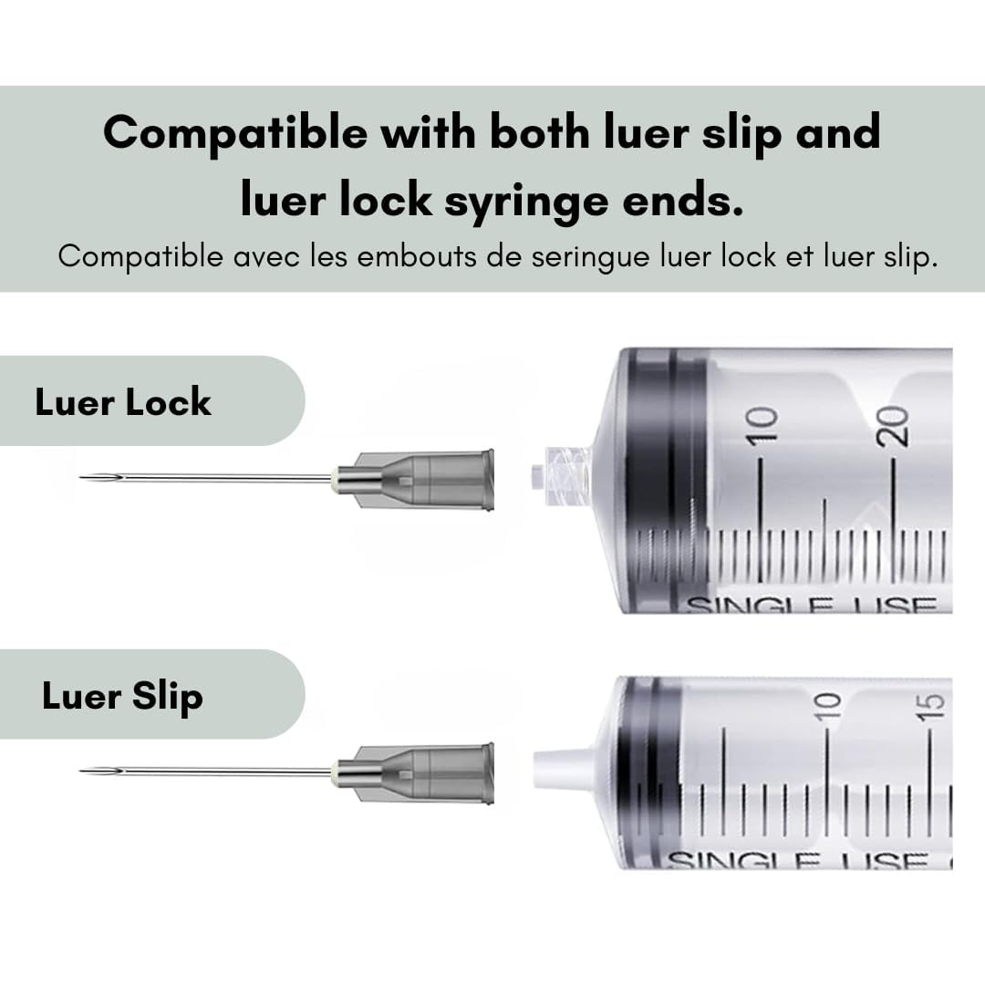 100 Stück Edelstahl Abgabe Tube für Nachfüllflüssigkeiten 22G X 3/4 Inch (0,7 x19mm),einzeln verpackt, Nachfüllröhrchen für Industrie,Wissenschaftslabore,Haushalt,Hobby,flüssiges Öl,Klebstoff