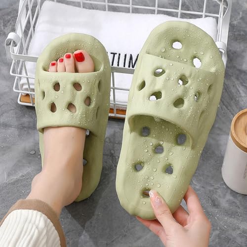 JIXAW Cloud Slippers for Women and Men Super Soft Comfy Thick Cute Accessories Thong Slippers for Women Indoor and Outdoor,powder-6-72