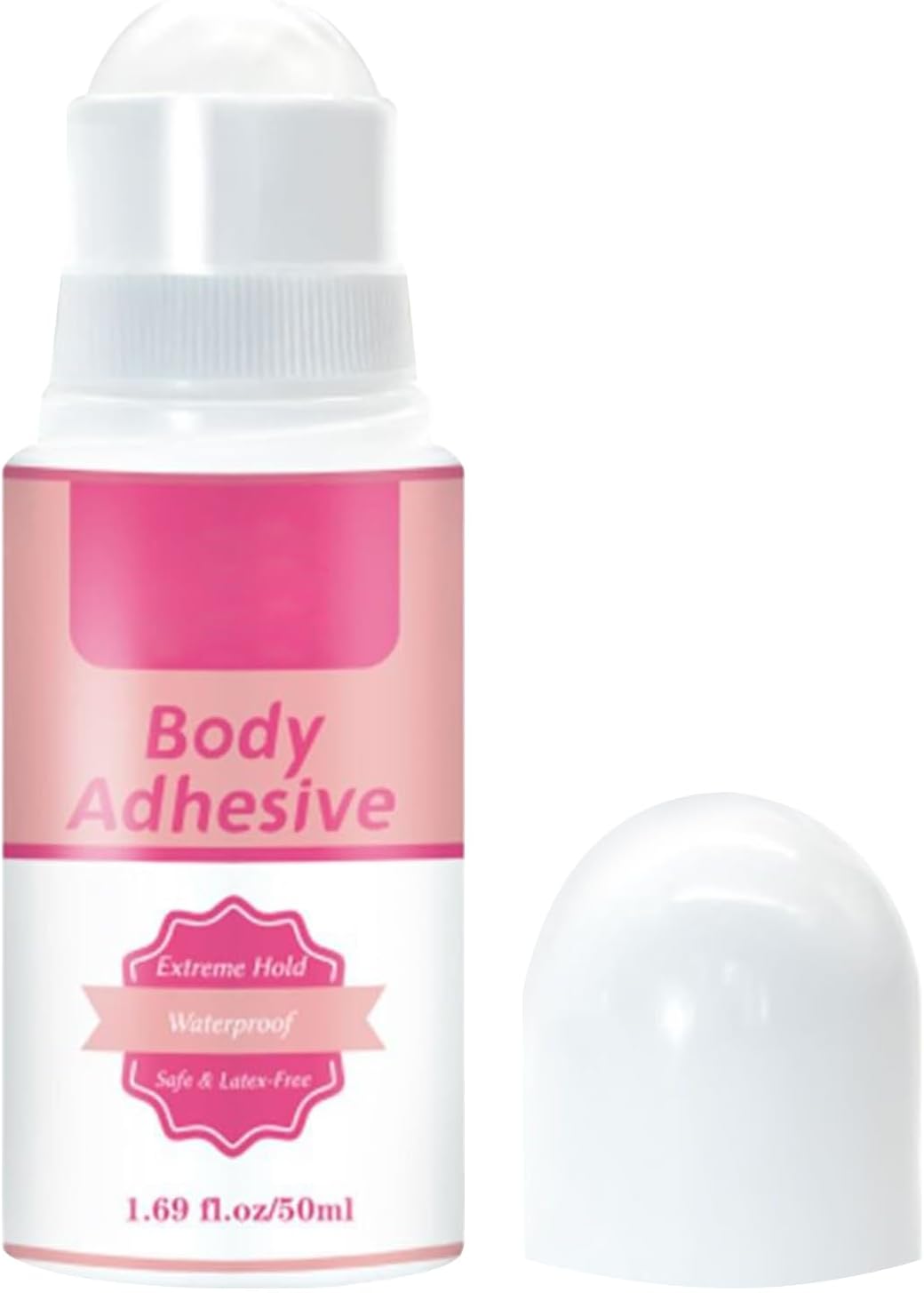 Body Adhesive Roll On - Fashion Glue Liquid for Skin Clothes | Invisible Grip with Smooth Application, Non-Irritating Fabric Bond, Costume Accessories for Socks Straps Wigs Leotards