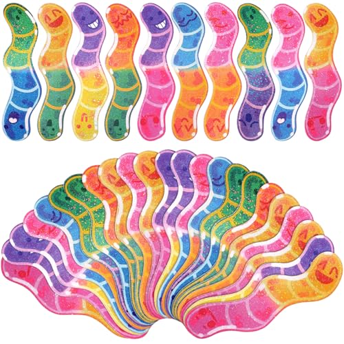 Skyygemm 100 Pcs Worm Bookmarks Bulk for Kids Back to School Bookmarks for Students First Day of School Gifts for Students Classroom Rewards Reading Party Favors for Book Lovers Teachers Supplies