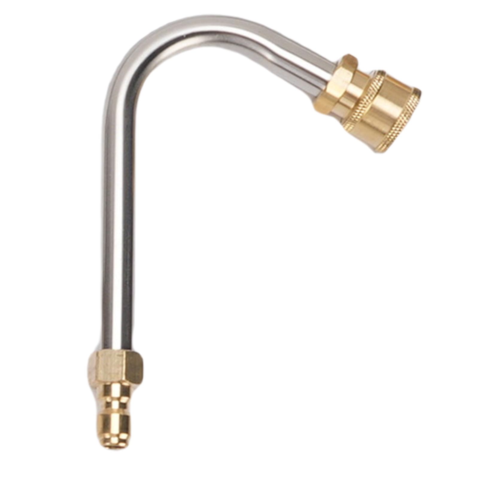 Generic Zestaw PrzedłUżaczy Myjki Ciśnieniowej, Lanca Myjki Wysokociśnieniowej ze Stali Nierdzewnej z szybkozłączką 4000 PSI 1 4 Cale, 6 Końcówek Dysz, 60 Prętów w Kształcie Litery U do Szczelin Pod