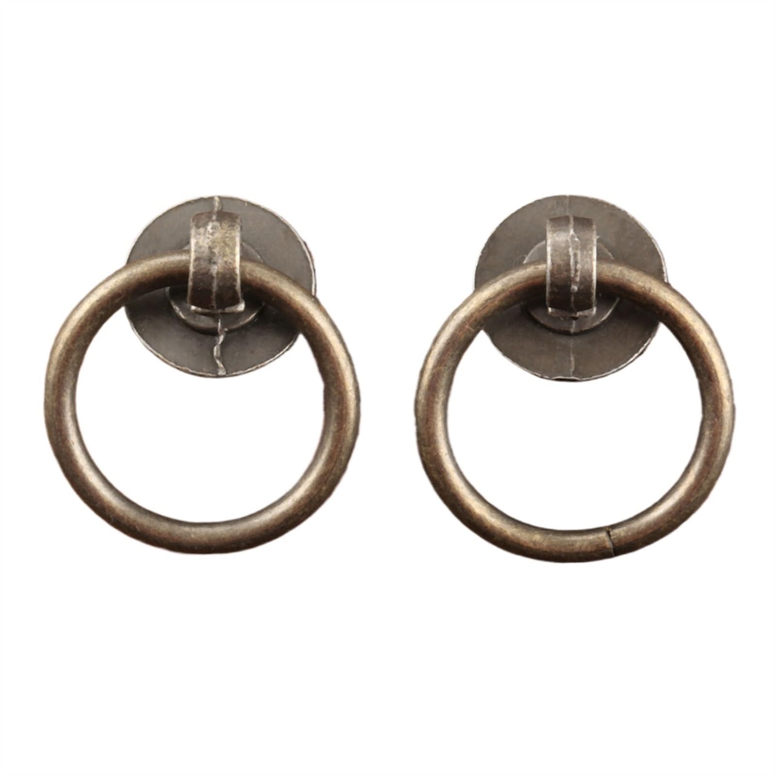 Tiradores de armario vintage de 40 x 30 mm para muebles y cajones de cocina, pack de 2