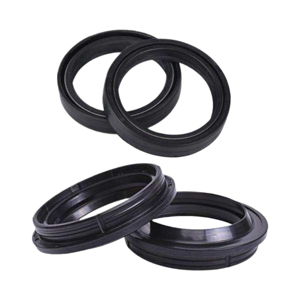 Kit paraolio forcella anteriore per moto in gomma nera resistente alla temperatura per ammortizzatore