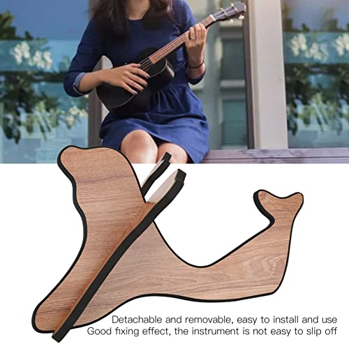 Suporte de guitarra, suporte de ukulele de boa estabilidade tem uma curva elegante para guitarra par