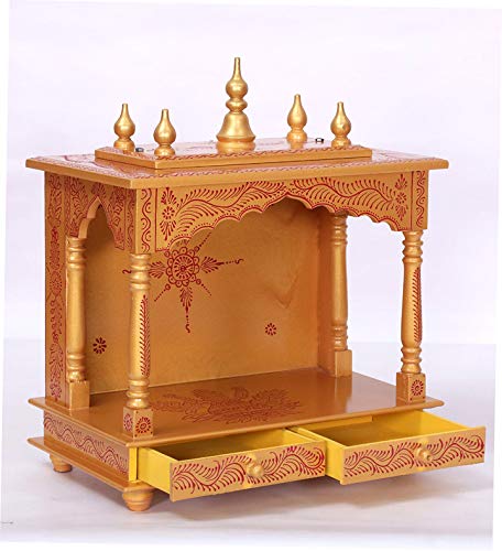 Mandapam temple en bois fait main Rajasthani Pooja Ghar authentique