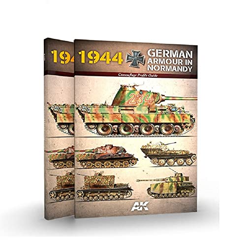 AK Interactive 1944 German Armour in Normandy Camouflage Profile Guide - English - Model Building Tools and Accessories # AK916