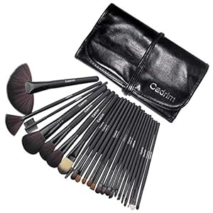 Brochas de Maquillaje,Cadrim 24pcs Maquillaje Profesional Pinceles Maquillaje de Ojos Rubor Contorno de los Labios…