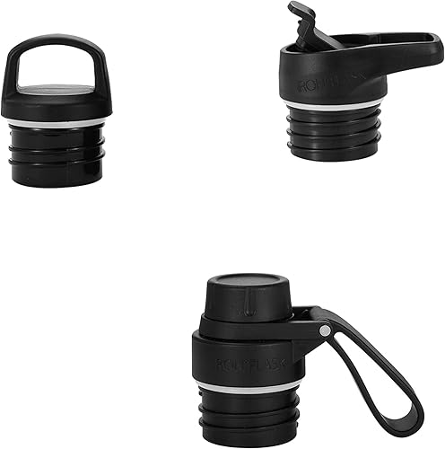 Miniatura 6 de IRON FLASK - Botella de agua deportiva de 12 onzas, 16, 20, 24, 32, y 64 onzas, 3 tapas (tapa de boquilla), acero inoxidable aislado al vacío, frío,