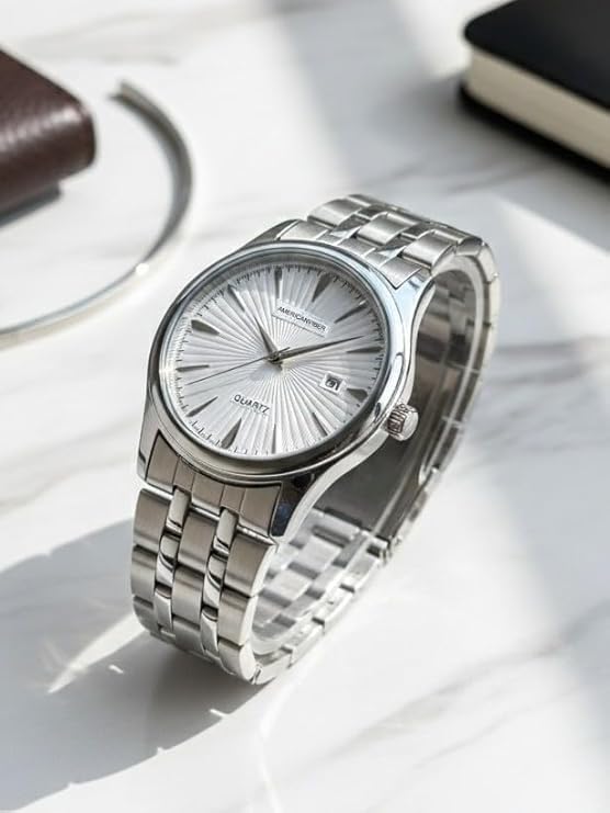 Image of Mister Empire Affordable Men's Wrist Watch Under 499 | Men Watch | Classic Round Dial | Quartz Movement | Stainless Steel Belt | Lightweight & Durable Design | Analog Display | Adjustable Lock |Trendy Party & Office Wear