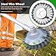 2Pcs Unkrautbürste für Freischneider,6 Zoll+8 Zoll 25,4 mm Unkrautbuerste,Drahtbürste Für Freischneider Unkrautbürste,Unkrautbürste Für Motorsense Mit Unkrautbürste,Wildkrautbürste für Motorsense