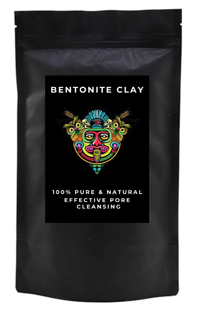 Pure Calcium Bentonite Clay, Natural Indian Healing Clay, Deep Cleansing Face Mask, Skin Facial, Hair Treatment, Detox & More