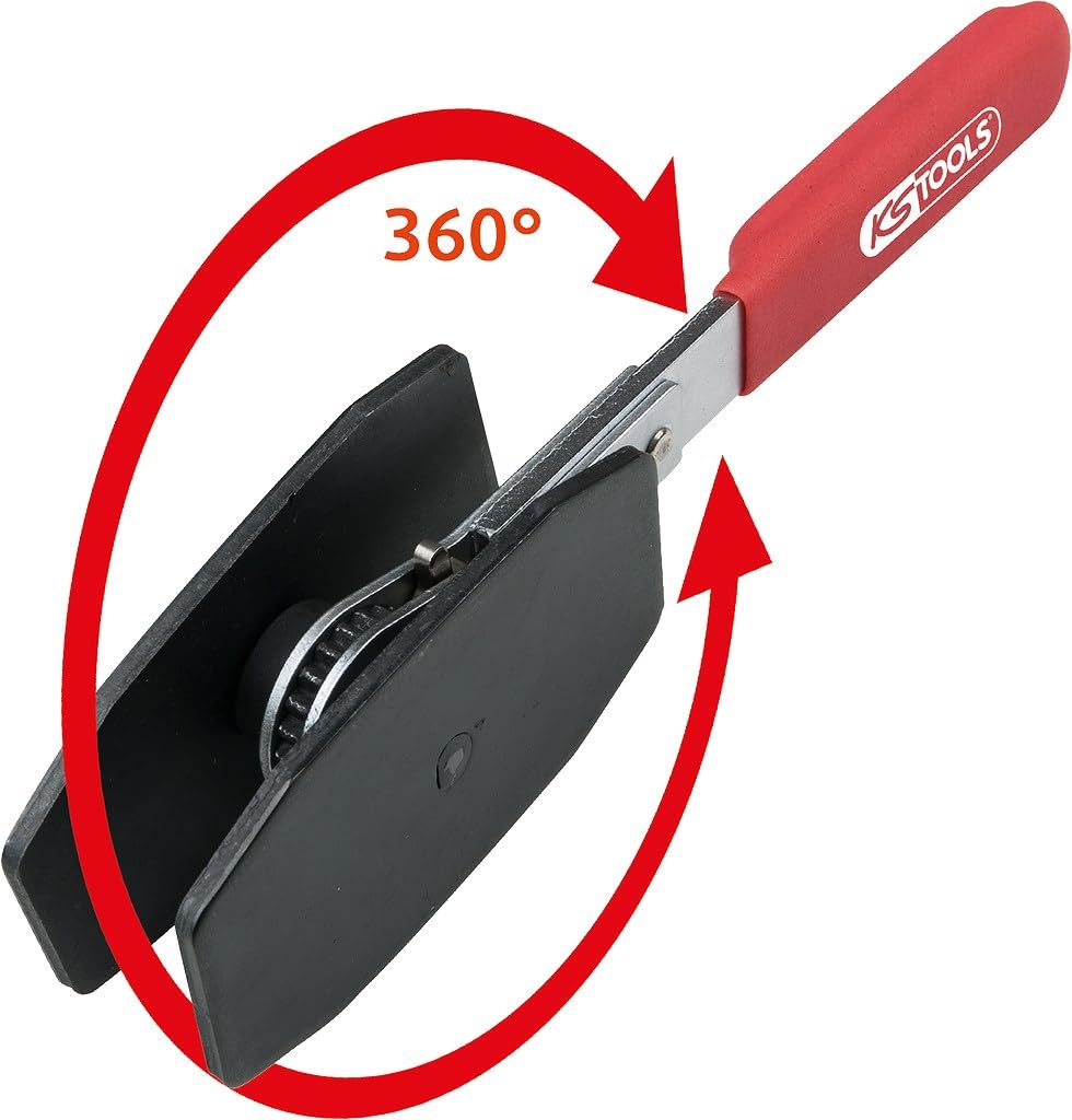 KS Tools 150.2194 Utensile a cricco per ripristino pistoncini dei freni, reversibile