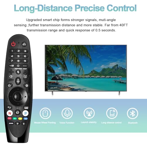 Image of ExploreHome Replacement for LG-Voice-Magic-Remote-Control for LG-Smart-TVs,for LG OLED UHD QNED NanoCell 4K 8K Models,for LG AN-MR20GA AN-MR19BA AKB75855501 Remote with Voice and Pointer Function