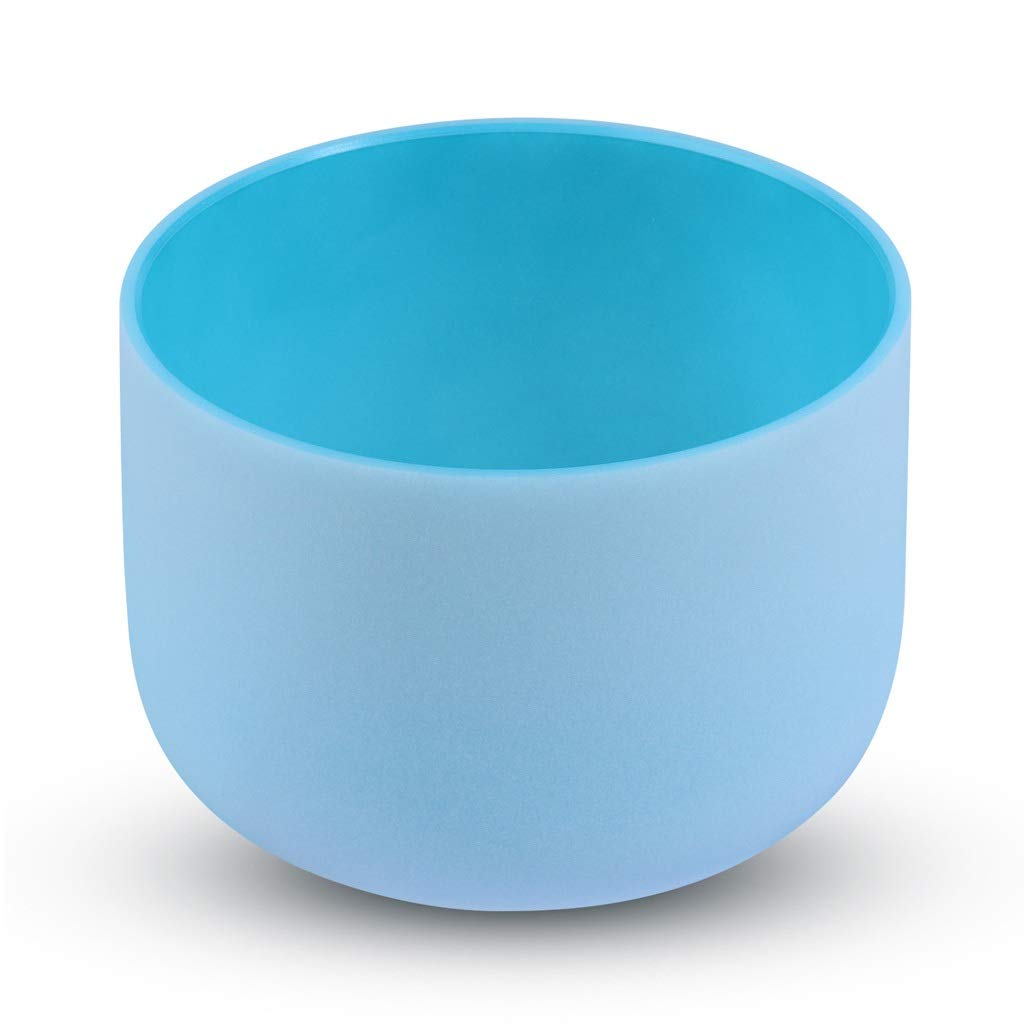22,9 cm (8/9/10 Zoll) Klangschale aus Glas G Note mit Aufbewahrungstasche aus Gummi Mallet für die Musikheilung Meditation Yoga Zuhause (22,9 cm)