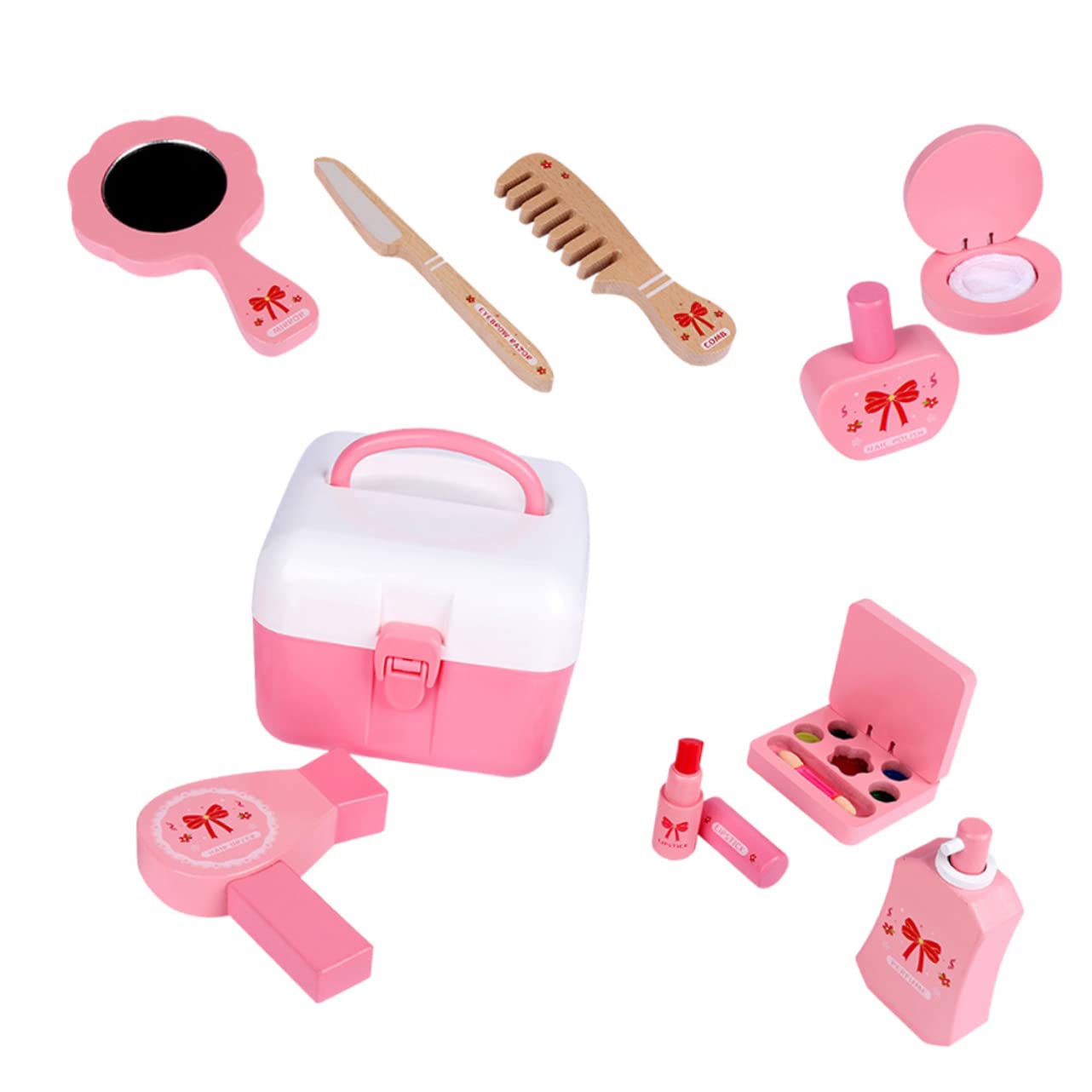 ifundom 1set Gioco Di Bellezza Per Ragazzo Ragazza Con Trucchi e Accessori Kit Di Trucco Compatto e Sicuro Gioco Creativo Per Ragazze e Ragazzi Con Design Simulato Per Sviluppare La e