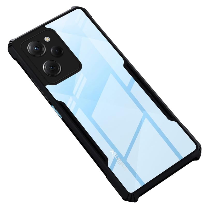 Mr. Case Back Cover Case for Infinix Hot 30i | HybridShield Transparent Glass Back | Camera Protection - Black Bumper & Transparent Back (B0CV7M63KS) Amazon Price History, Amazon Price Tracker