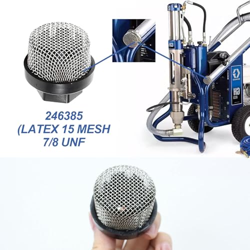 Image of Airless Spray Filter 6Pcs 246385 Hose Inlet Strainer Filter Inlet Suction Strainer Mesh Filter for 390 395 490 495 595 Replacement for Tube Filter Screen