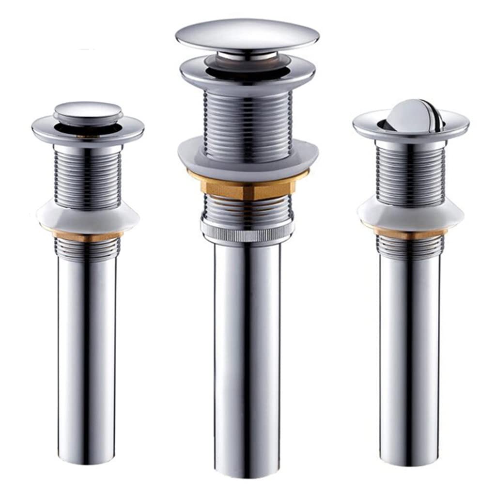 Italiano: Accessori for Il Bagno -up Drain Chrome Basin Basin Lavello Drein Sink Scolatore con/Senza troppopieno(3-Pack)