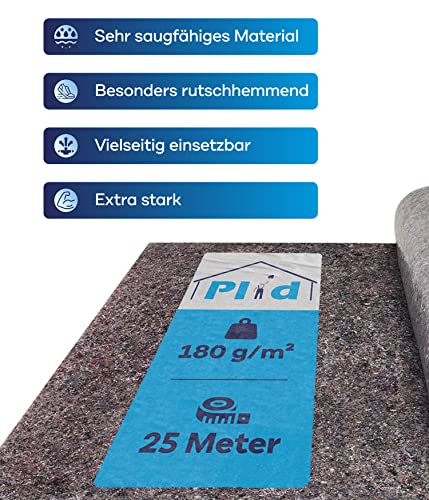Malervlies mit PE-Schicht 1 m x 25 m für Abdeckarbeiten