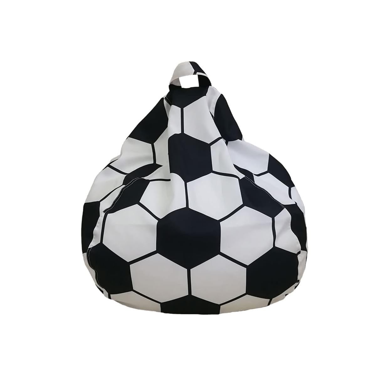 Housse de pouf football 70x80cm sans rembourrage pour rangement peluches