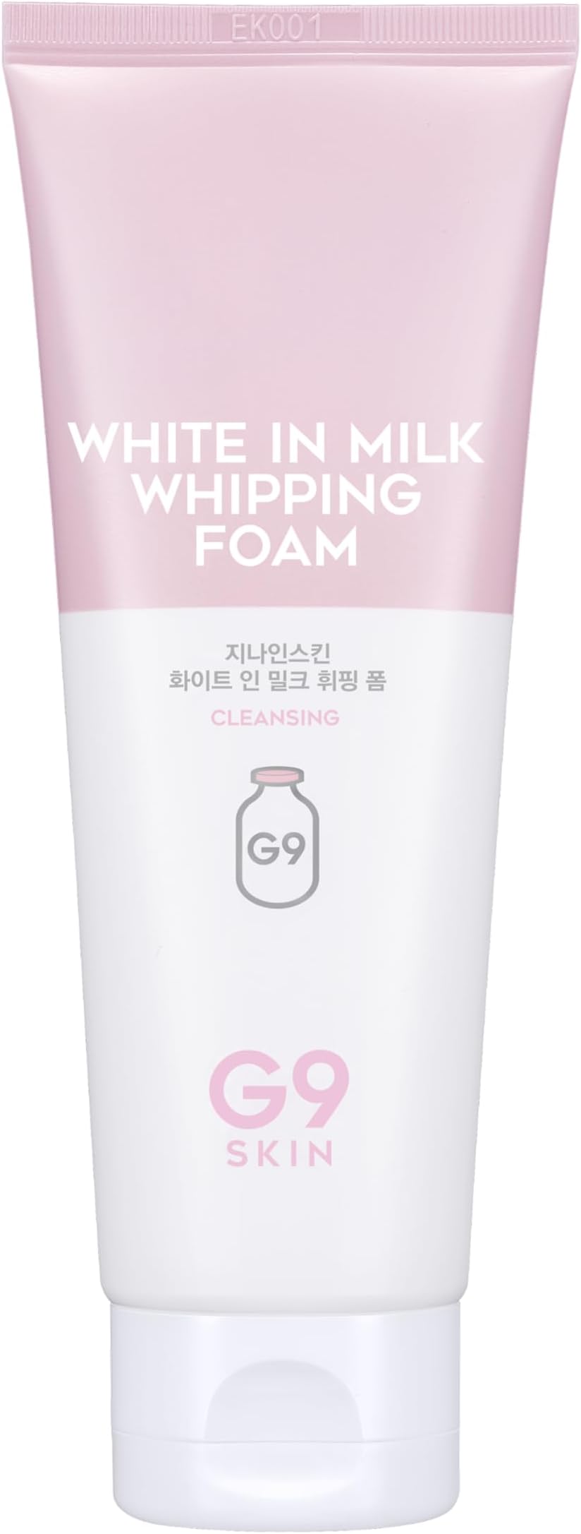 G9SKIN White in Milk Whipping Foam (120ml/4.05fl.oz) – Moisturizing Whipped Facial Cleanser for Radiant Skin