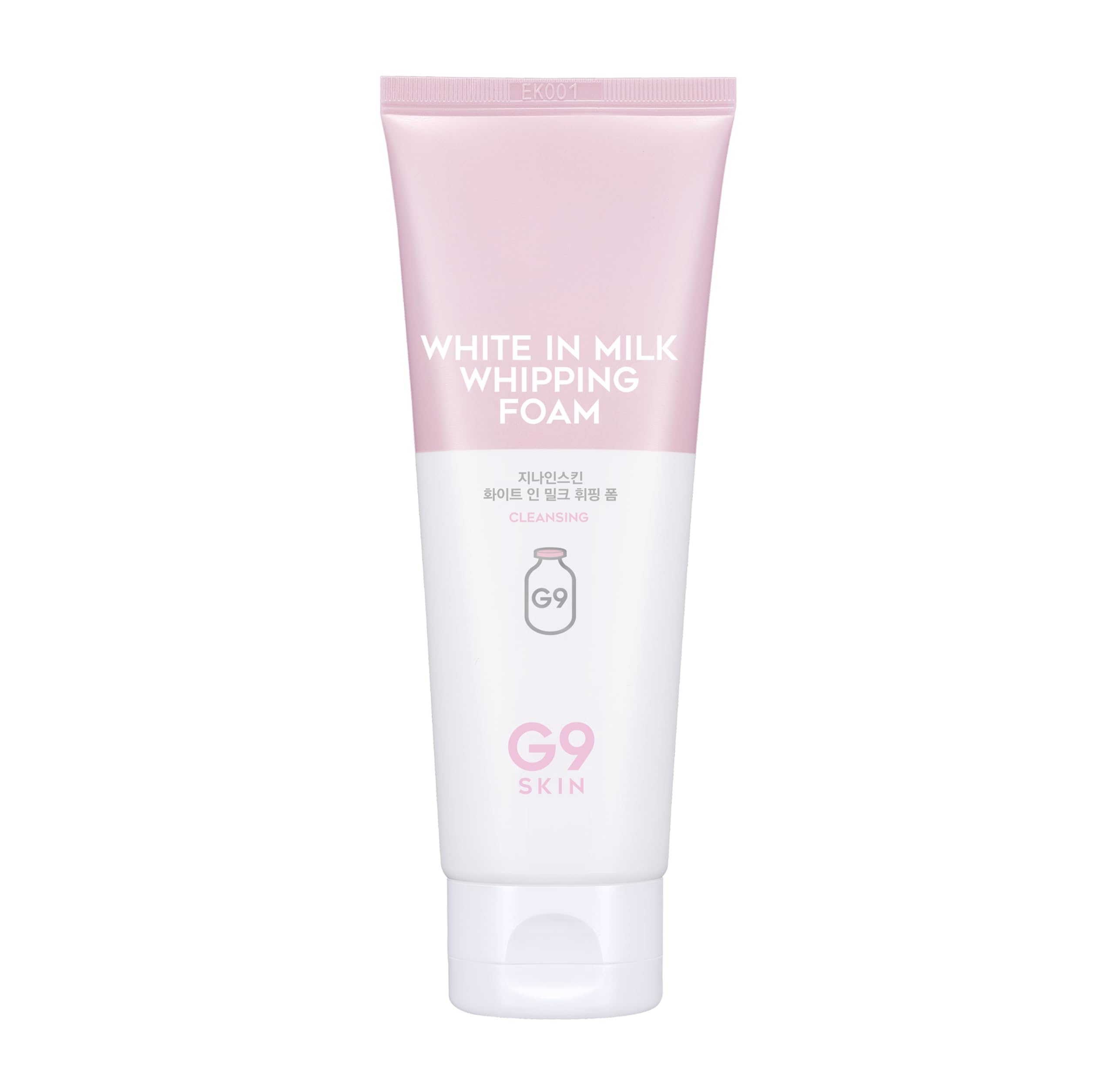 G9SKIN White in Milk Whipping Foam (120ml/4.05fl.oz) – Moisturizing Whipped Facial Cleanser for Radiant Skin